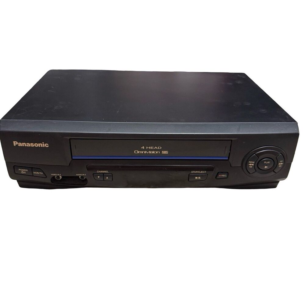 Panasonic Omnivision PV-V4021 Blue Line 4-Head VHS VCR Player No Remote Tested